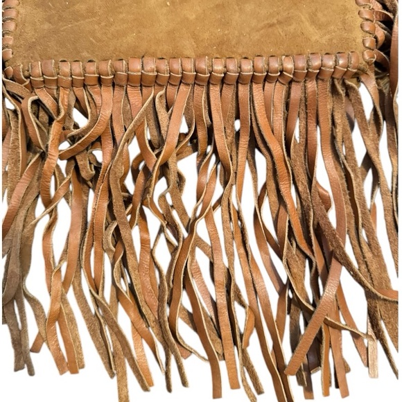 Sancia Leather Fringe Backpack as is - Picture 2 of 9